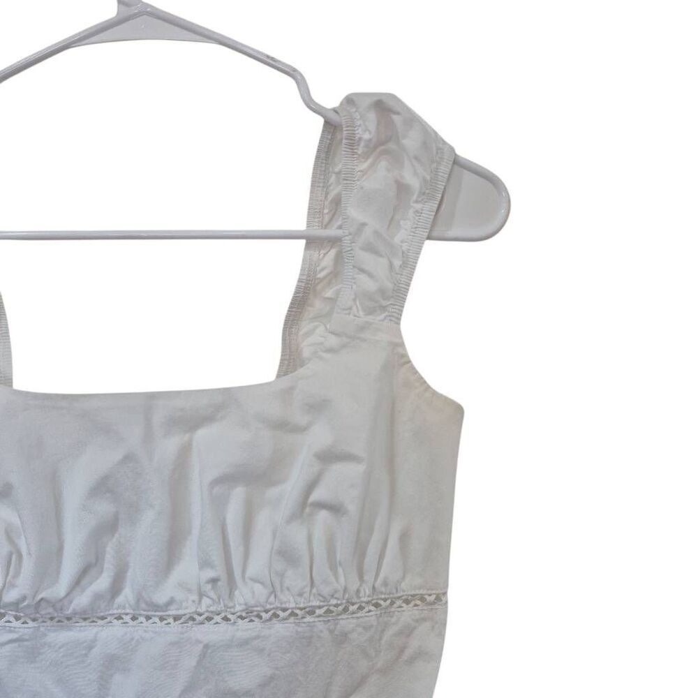 Wild Fable Women's White Cotton Spandex Peplum Top EUC sz XS - Picture 5 of 10